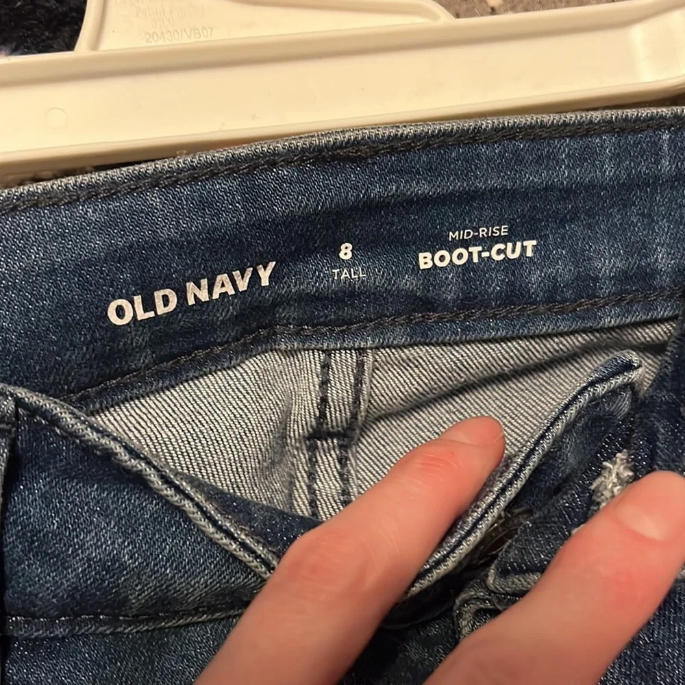 boot cut old navy mid-rise jeans with tags, never worn - Picture 3 of 4